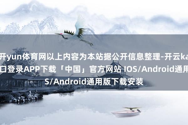 开yun体育网以上内容为本站据公开信息整理-开云kaiyun登录入口登录APP下载「中国」官方网站 IOS/Android通用版下载安装